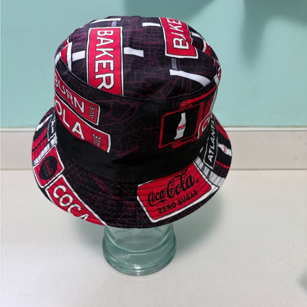 Coca-Cola Red and Black Graphic Bucket Hat - Picture 3 of 4